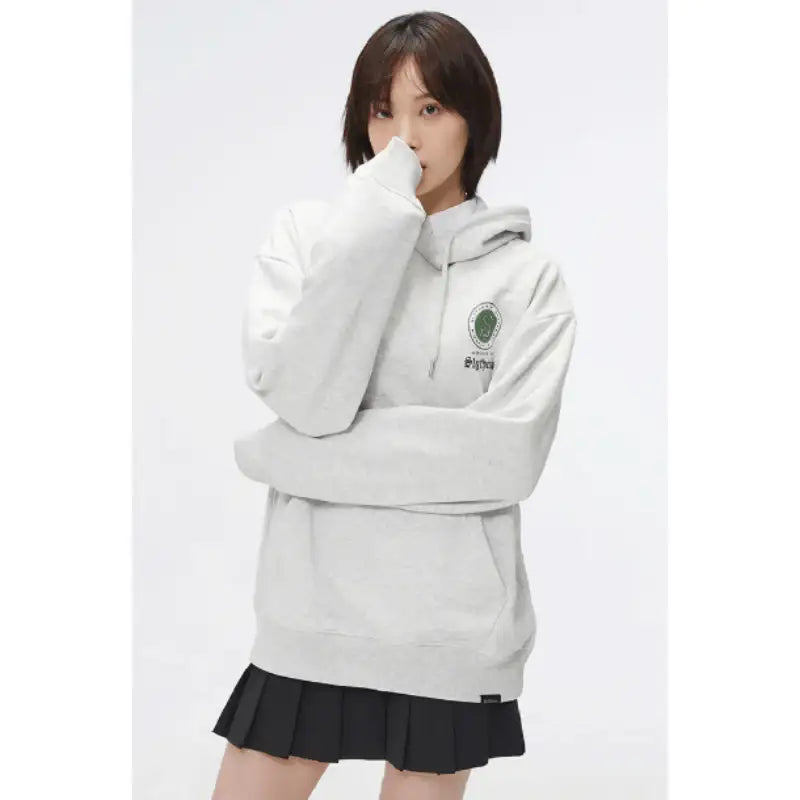 SPAO x Harry Potter - Slytherin Hooded Sweatshirt - SPAO - Sweatshirt - Harumio