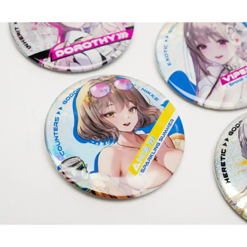 Goddess of Victory: Nikke x MOFUN - Random Hologram Can Badge - MOFUN - Accessories - Harumio