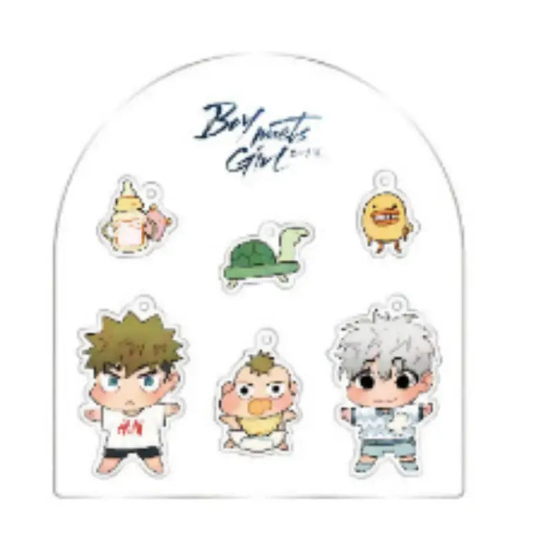 Boy meets Girl x BeOn - DIY SD Acrylic Keychain - BeOn Cafe - Keychain - Harumio