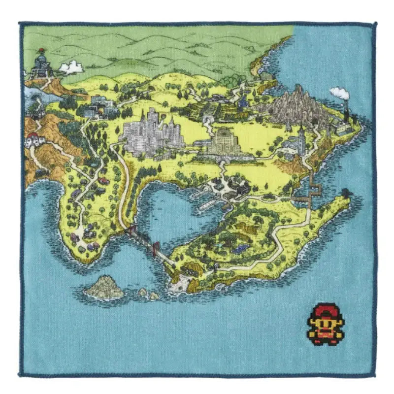 Pokémon Store - Pokémon Center Hand Towel Region Map - Pokémon Store - Towel - Harumio