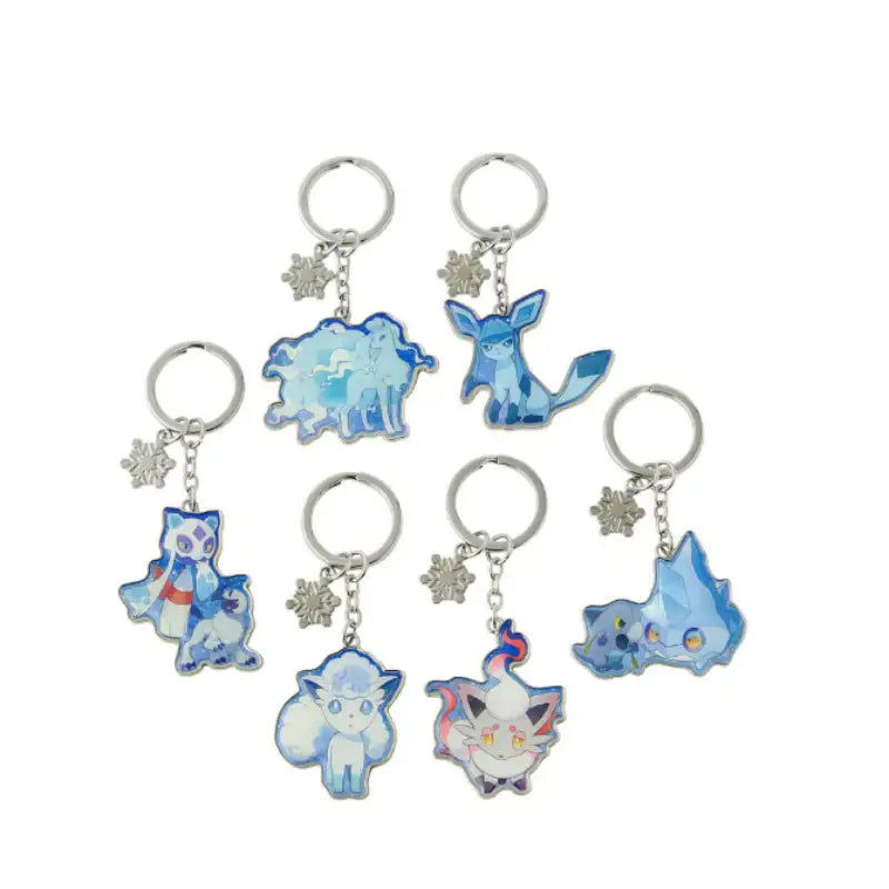Pokémon Store - Pokémon Center Metal Keyring Collection Snowy Gathering - Pokémon Store - Keyring - Harumio