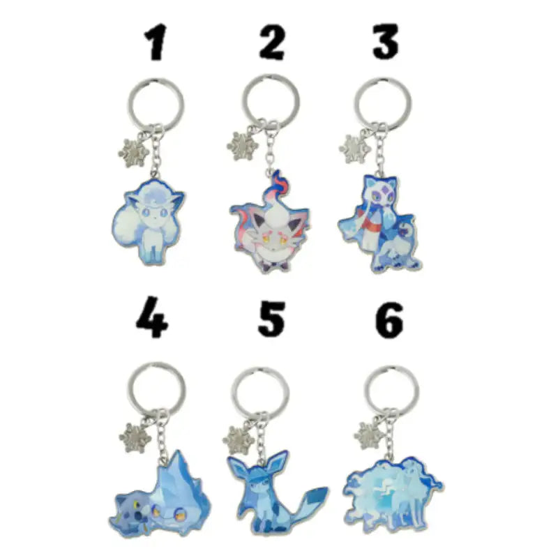 Pokémon Store - Pokémon Center Metal Keyring Collection Snowy Gathering - Pokémon Store - Keyring - Harumio