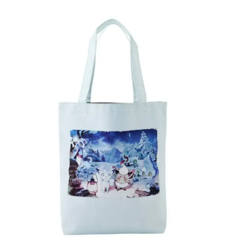 Pokémon Store - Pokémon Center Reversible Tote Bag Snowy Gathering - Pokémon Store - Tote Bag - Harumio