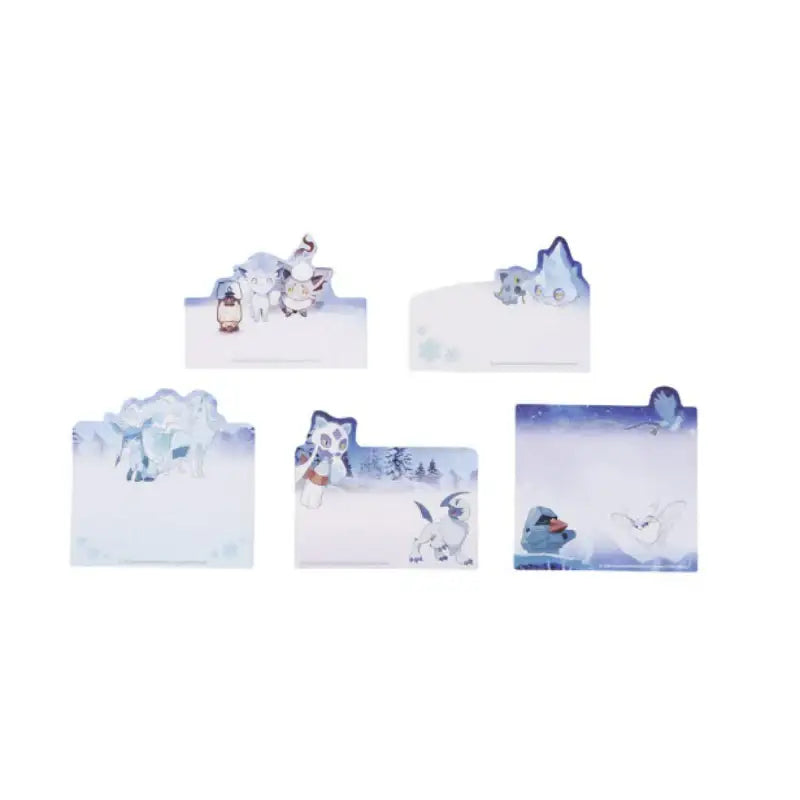 Pokémon Store - Pokémon Center Shaped Sticky Note Snowy Gathering - Pokémon Store - Sticky Note - Harumio