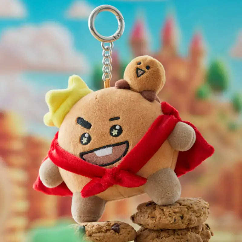 BT21 - Shooky The King Plush Keyring - BT21 - Keyring - Harumio
