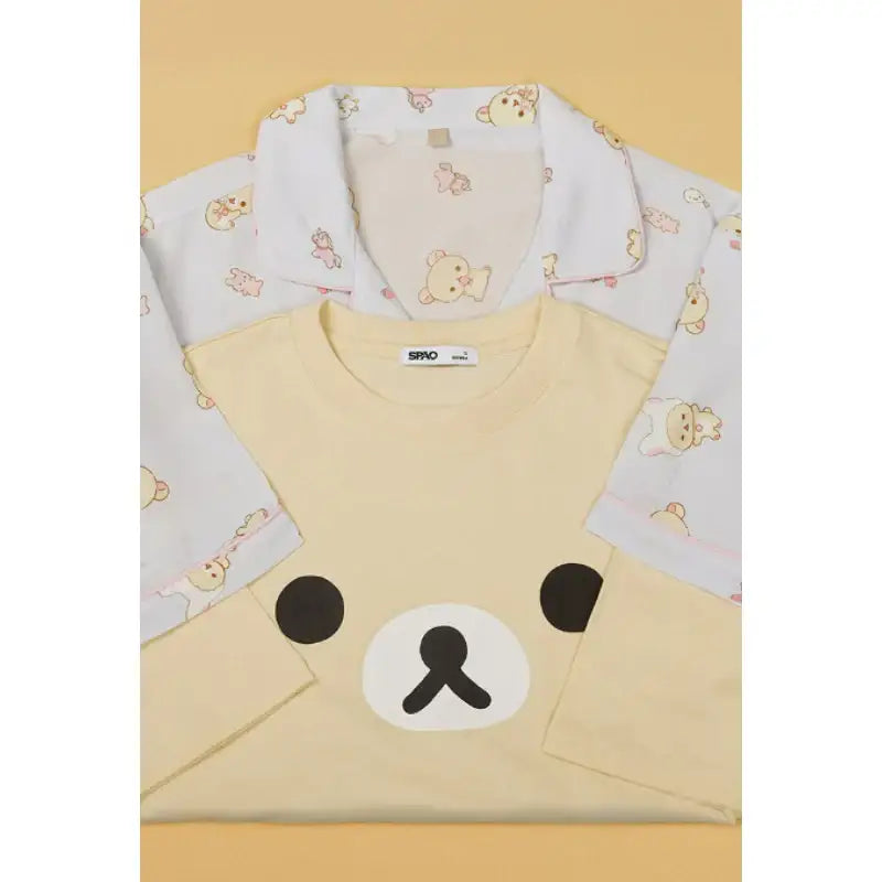 SPAO x Rilakkuma - Kuma's Free Time Short Sleeve T-Shirt - SPAO - T-Shirt - Harumio