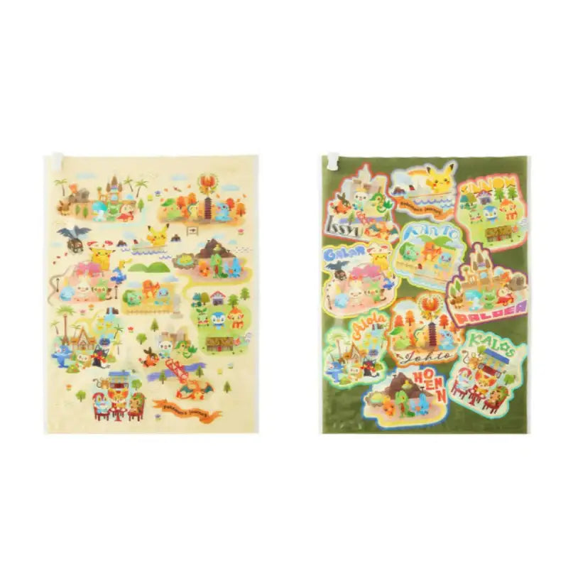 Pokémon Center Zipper Bag Set Pokemon's Journey - Pokémon Store - Zipper Bag - Harumio