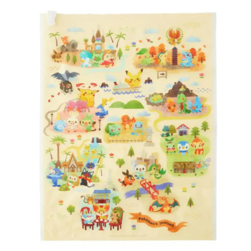 Pokémon Center Zipper Bag Set Pokemon's Journey - Pokémon Store - Zipper Bag - Harumio