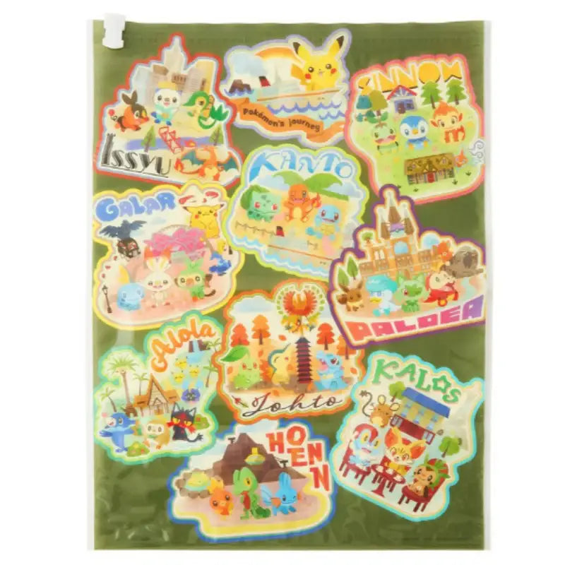Pokémon Center Zipper Bag Set Pokemon's Journey - Pokémon Store - Zipper Bag - Harumio