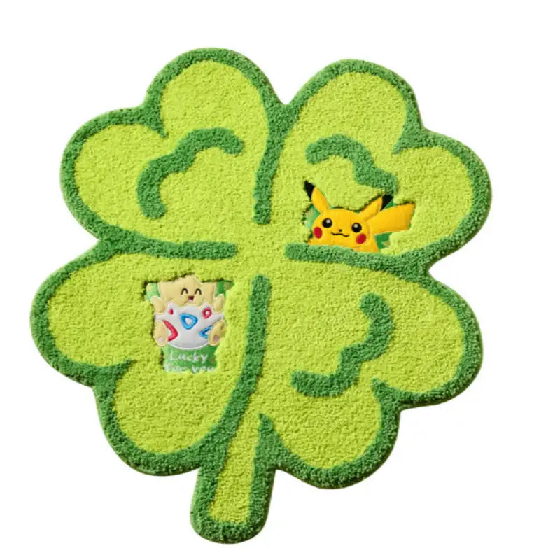 Pokémon Center Lucky for You Four Leaf Clover Rug - Pokémon Store - Rug - Harumio
