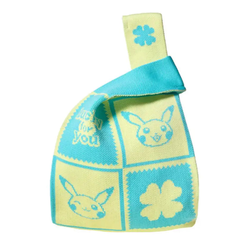 Pokémon Center Lucky for You Four Leaf Clover Knitting Tote Bag - Pokémon Store - Tote Bag - Harumio