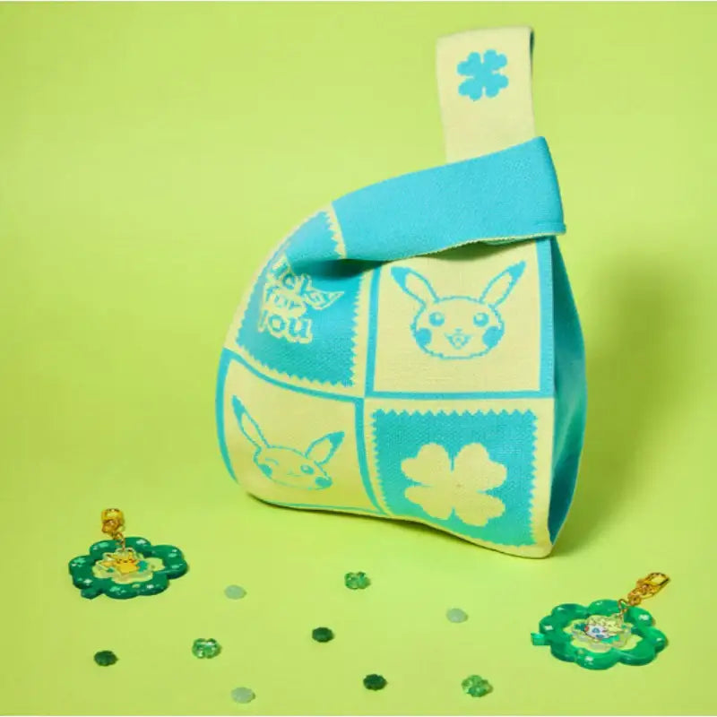 Pokémon Center Lucky for You Four Leaf Clover Knitting Tote Bag - Pokémon Store - Tote Bag - Harumio
