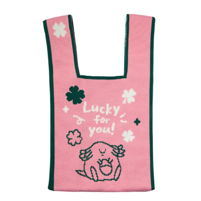 Pokémon Center Lucky for You Four Leaf Clover Knitting Tote Bag - Pokémon Store - Tote Bag - Harumio