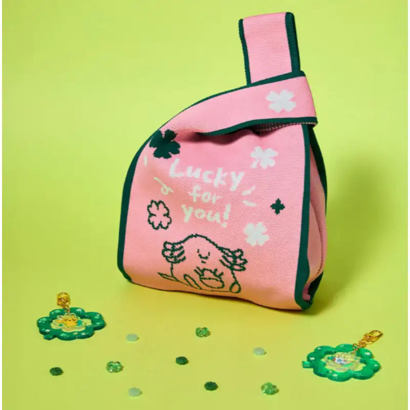 Pokémon Center Lucky for You Four Leaf Clover Knitting Tote Bag - Pokémon Store - Tote Bag - Harumio