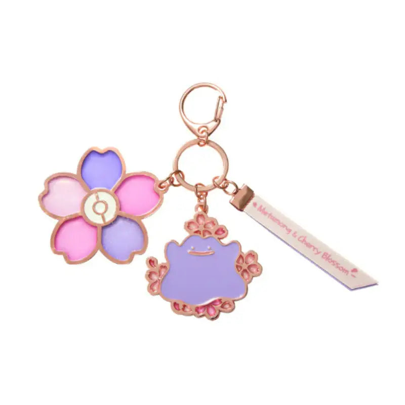 Pokémon Center METAMONG Cherry Blossom Shinning Keyring - Pokémon Store - Keyring - Harumio