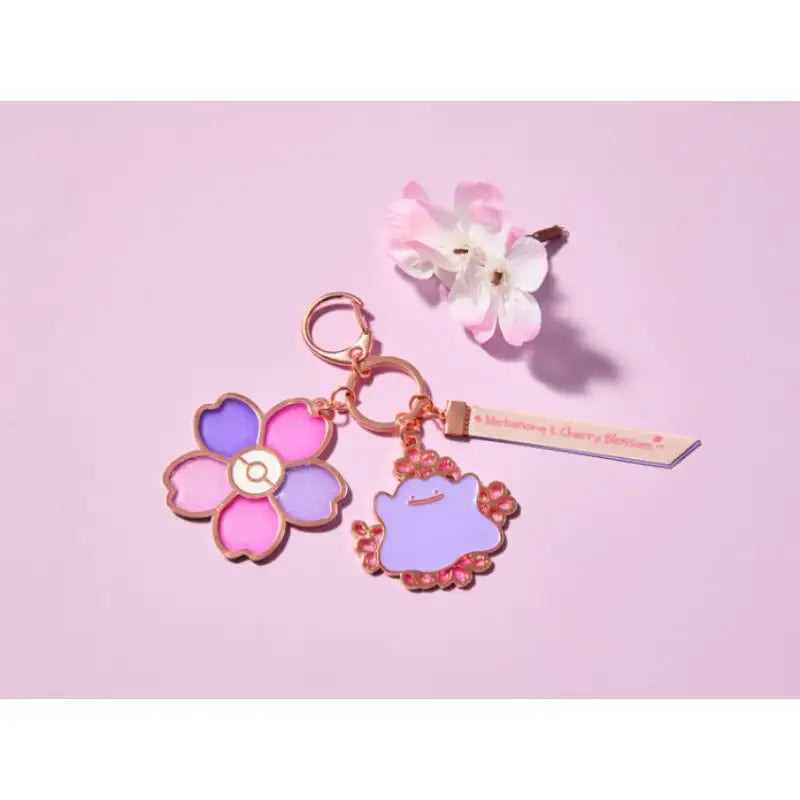 Pokémon Center METAMONG Cherry Blossom Shinning Keyring - Pokémon Store - Keyring - Harumio