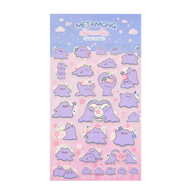 Pokémon Center METAMONG Cherry Blossom Aurora Sticker - Pokémon Store - Sticker - Harumio