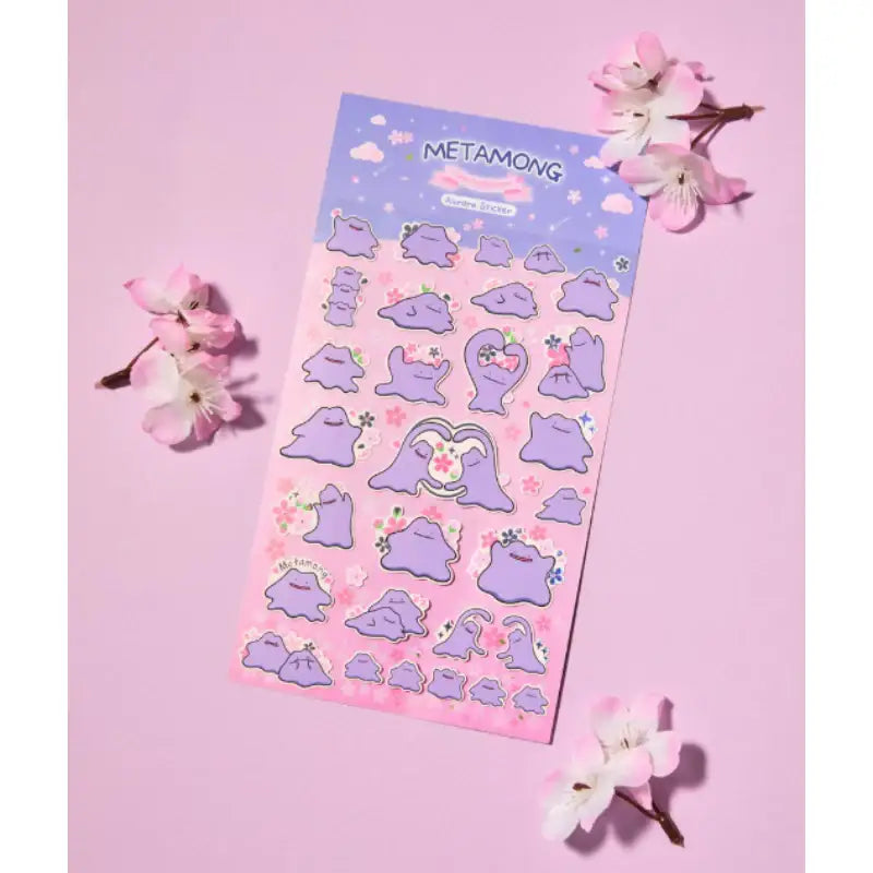 Pokémon Center METAMONG Cherry Blossom Aurora Sticker - Pokémon Store - Sticker - Harumio