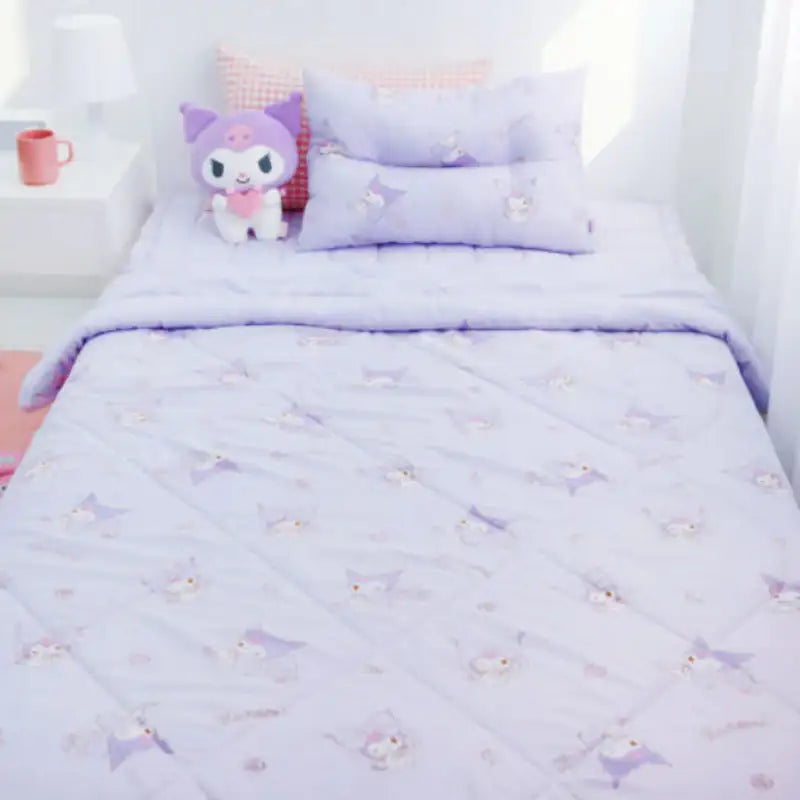NARA HOME DECO X Sanrio - Kuromi Blanket Ribbon - NARA HOME DECO - Blanket - Harumio