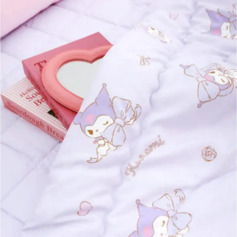 NARA HOME DECO X Sanrio - Kuromi Blanket Ribbon - NARA HOME DECO - Blanket - Harumio