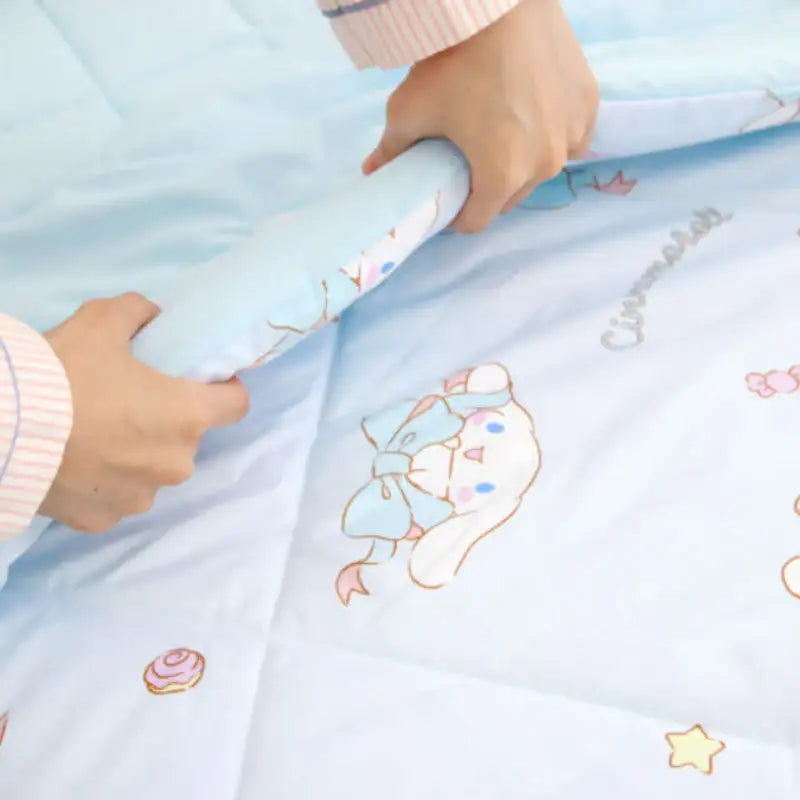 NARA HOME DECO X Sanrio - Cinnamoroll Blanket Ribbon - NARA HOME DECO - Blanket - Harumio