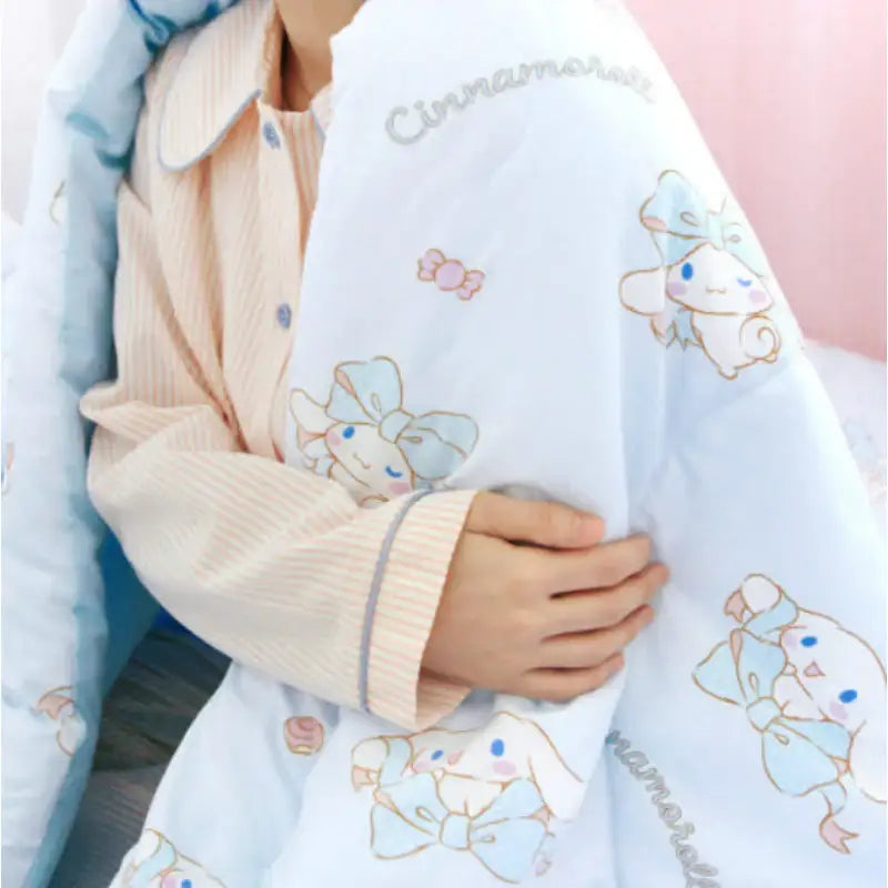 NARA HOME DECO X Sanrio - Cinnamoroll Blanket Ribbon - NARA HOME DECO - Blanket - Harumio