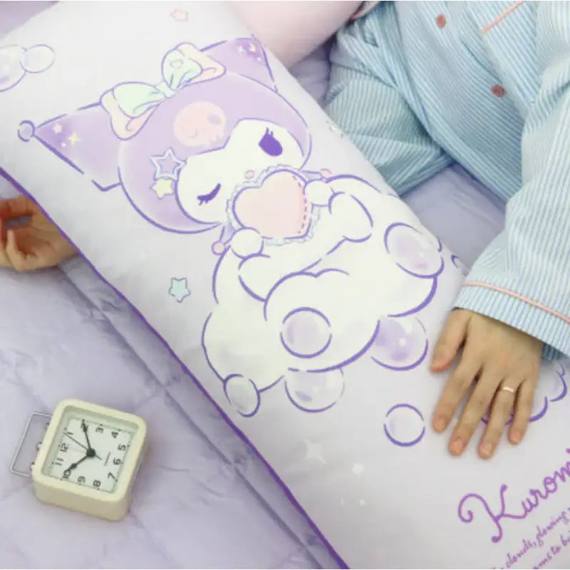 NARA HOME DECO X Sanrio - Kuromi Square Body Pillow Ribbon - NARA HOME DECO - Body Pillow - Harumio
