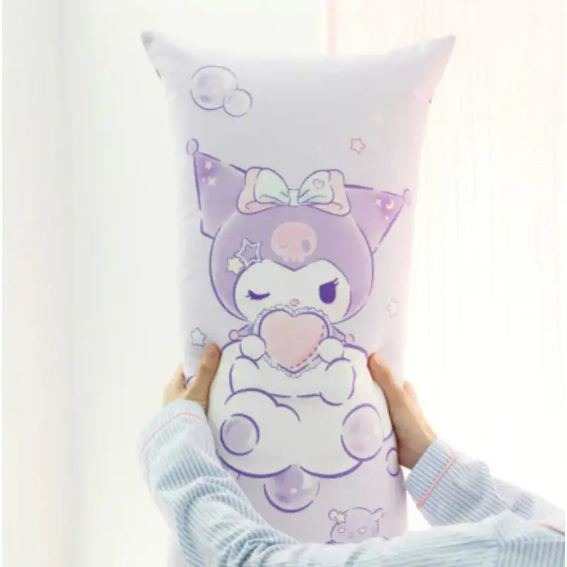 NARA HOME DECO X Sanrio - Kuromi Square Body Pillow Ribbon - NARA HOME DECO - Body Pillow - Harumio