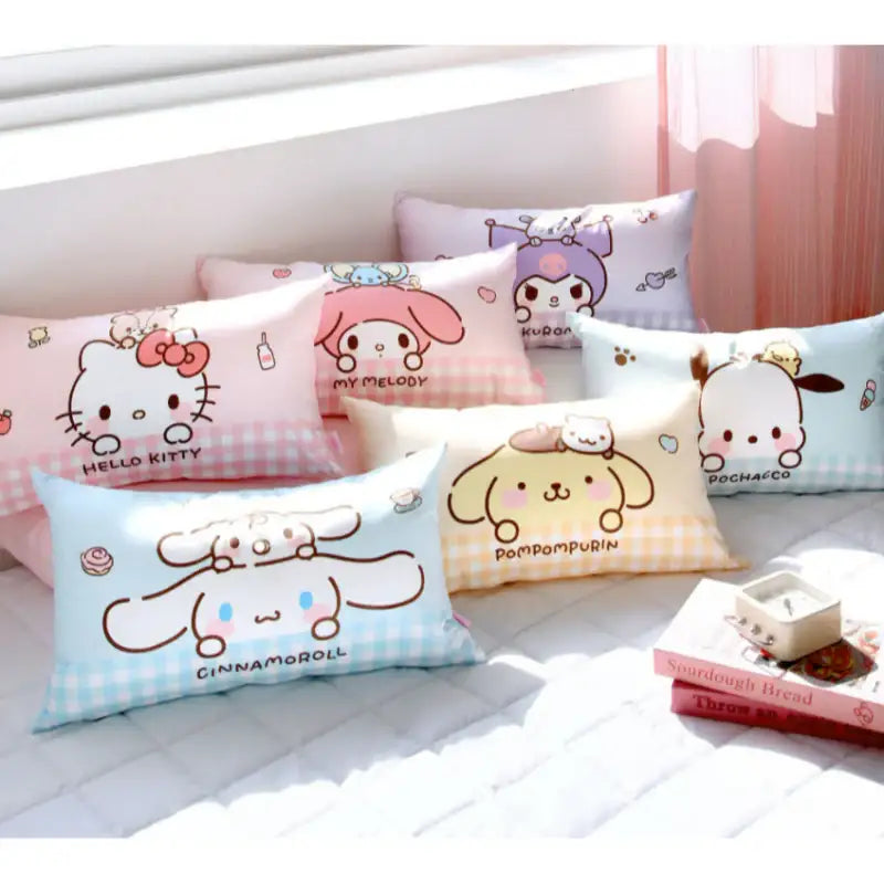 NARA HOME DECO x Sanrio - Microfiber Downfill Pillow Little Friend - NARA HOME DECO - Pillow - Harumio