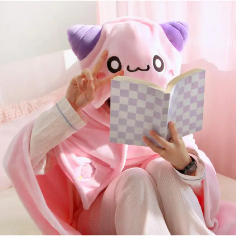 NARA HOME DECO X MapleStory - Hooded Blanket - NARA HOME DECO - Blanket - Harumio