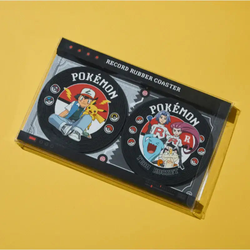 Pokémon Store - Record Type Rubber Coaster Set - Pokémon Store - Coaster - Harumio