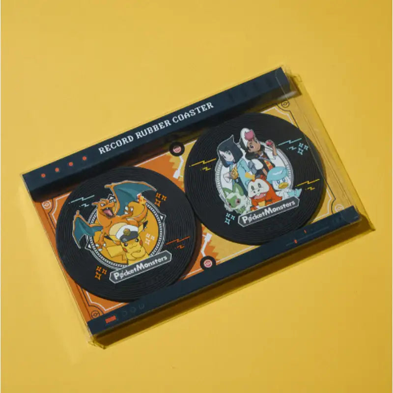 Pokémon Store - Record Type Rubber Coaster Set - Pokémon Store - Coaster - Harumio