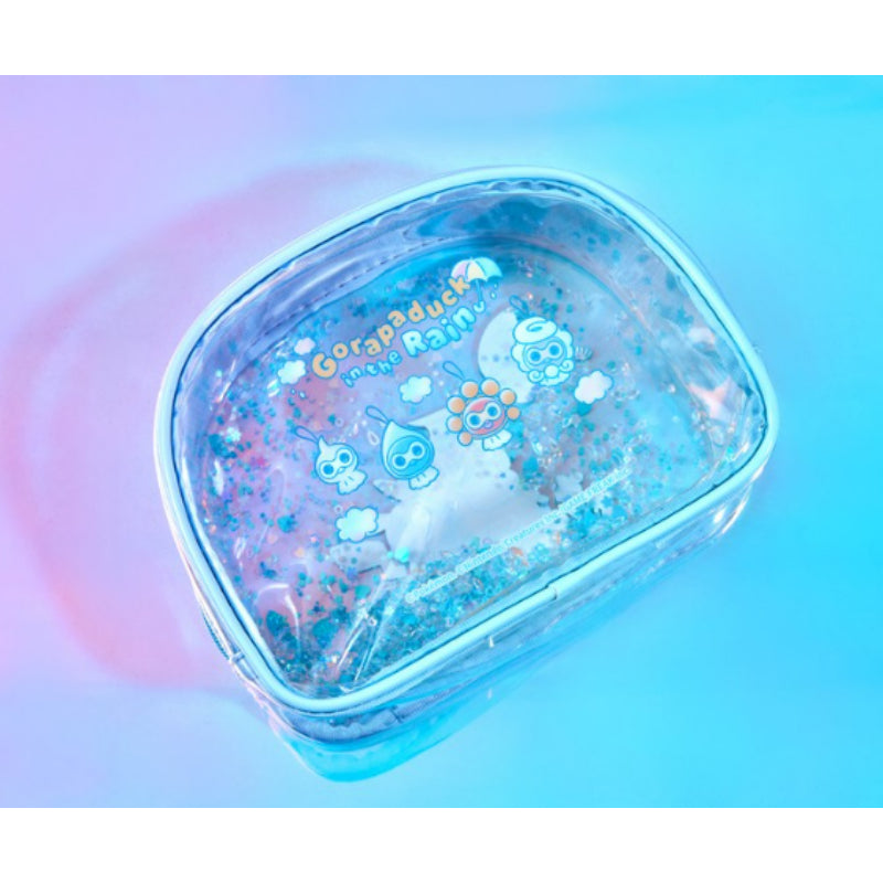 Pokémon Store - Gorapaduck in the Rain Glitter Clear Pouch