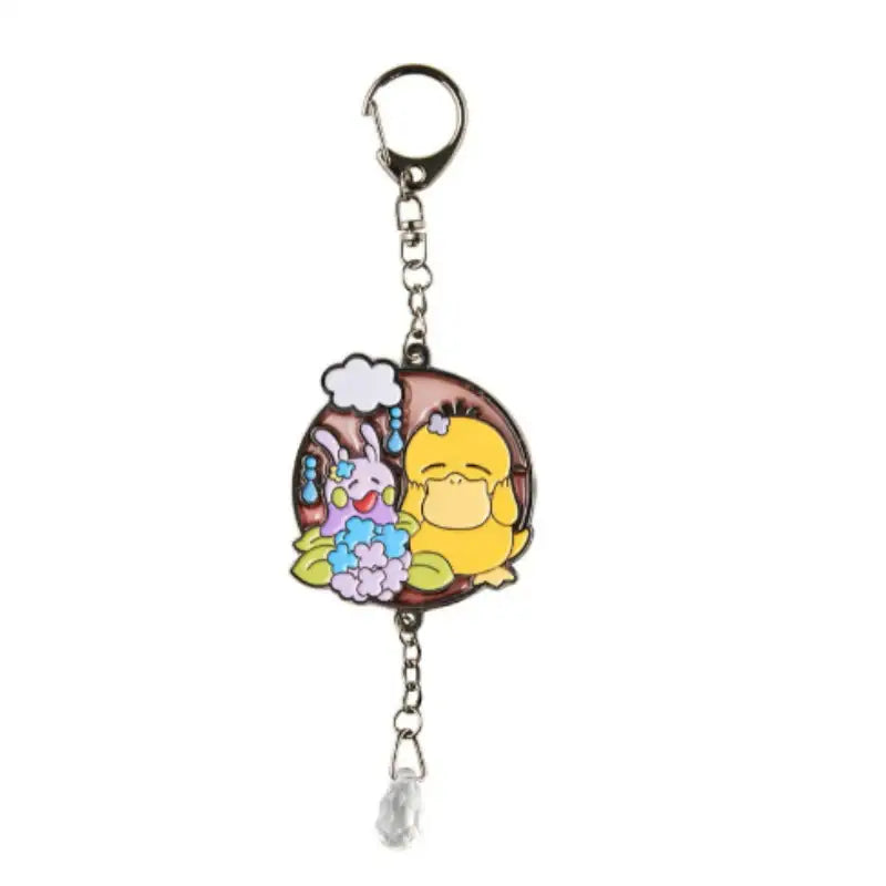 Pokémon Store - Gorapaduck in the Rain Suncatcher Keyring - Pokémon Store - Keyring - Harumio