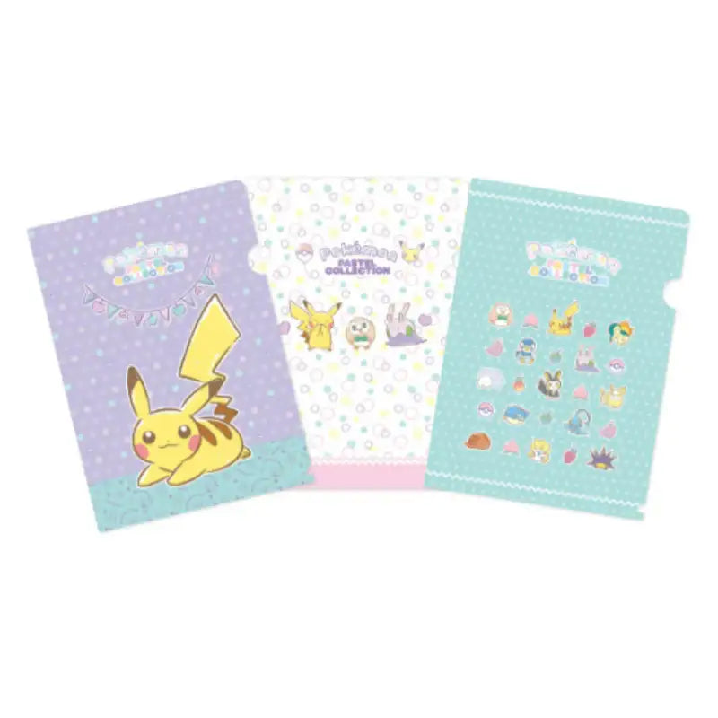Pokémon Store - Pastel Collection A4 Clear File Set - Pokémon Store - Clear File - Harumio