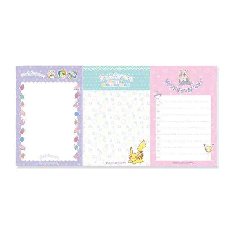 Pokémon Store - Pastel Collection Memo Pad Set - Pokémon Store - Memo Pad - Harumio