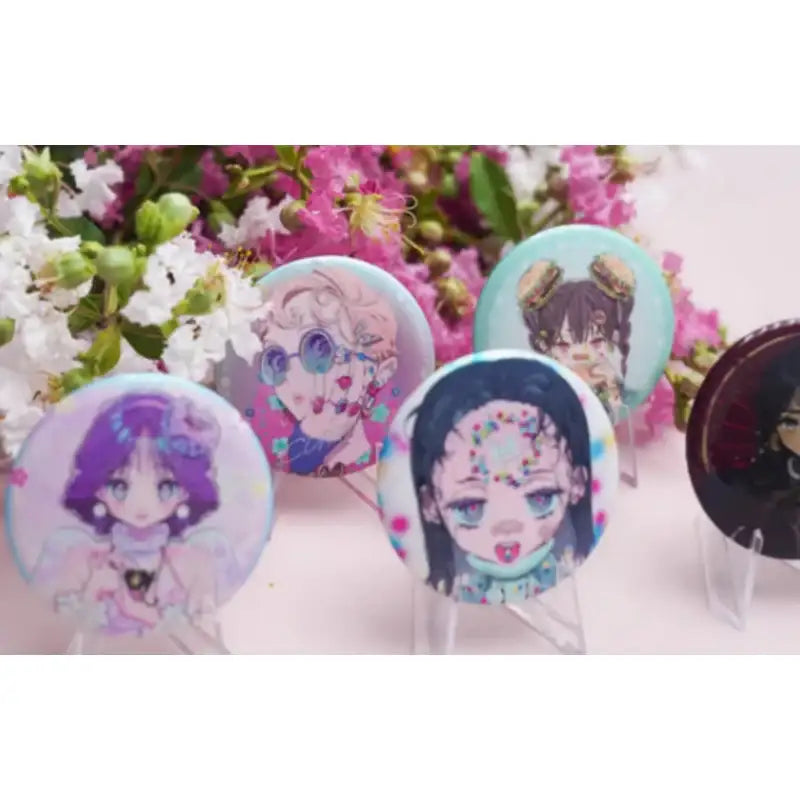 VIVINOS - Candy Hearts Series Tinplate Badge - Senyuman - Badge - Harumio