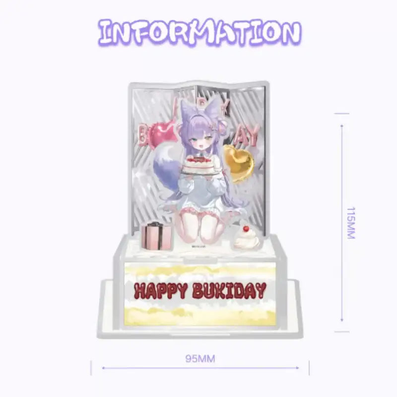 StelLive - 2025 Shibuki Birthday Cake Acrylic Diorama - StelLive - Acrylic Diorama - Harumio