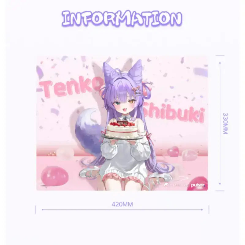 StelLive - 2025 Shibuki Birthday Glass Mouse Pad - StelLive - Mouse Pad - Harumio