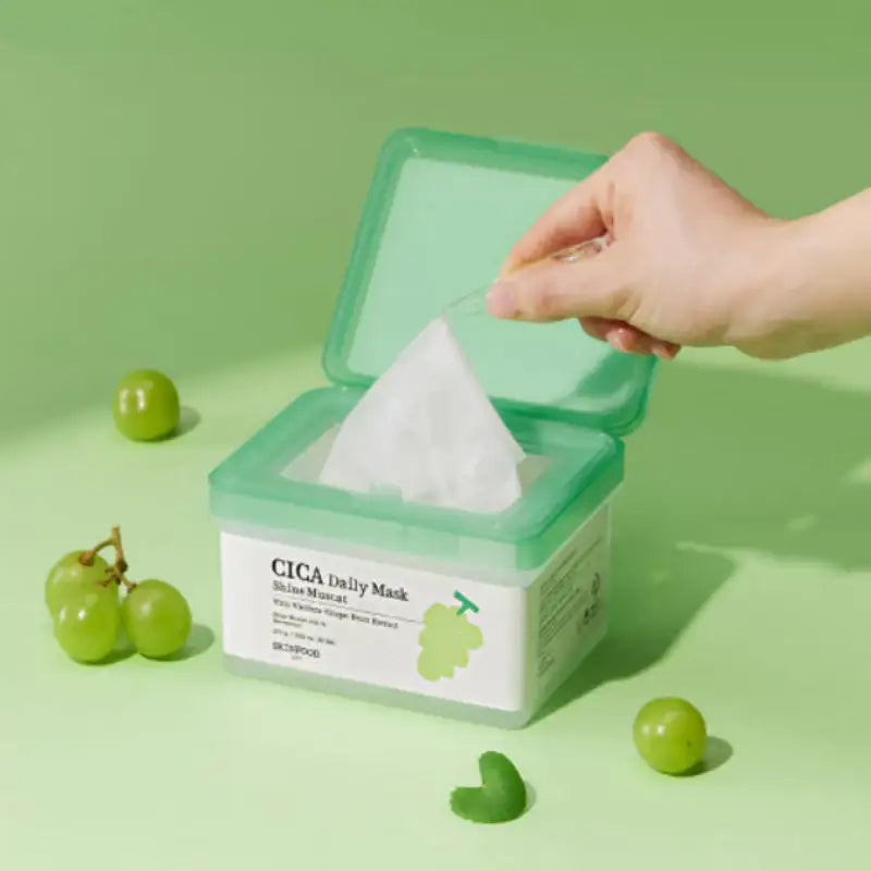 SKINFOOD - Shine Muscat Cica Daily Mask - SKINFOOD - Face Mask - Harumio