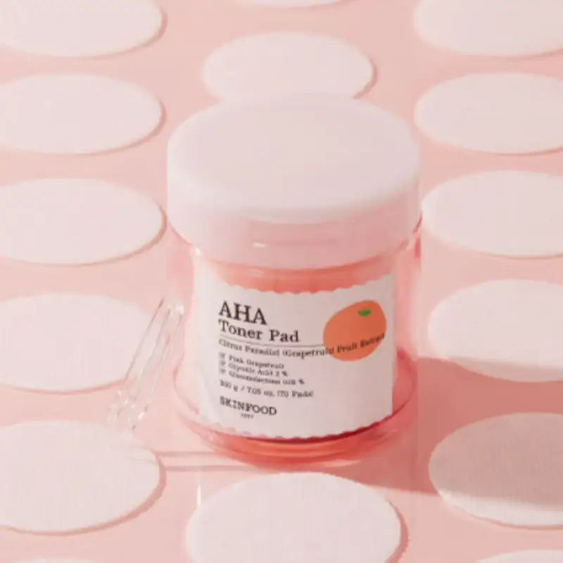 SKINFOOD - Pink Grapefruit AHA Toner Pad - SKINFOOD - Face Pads - Harumio