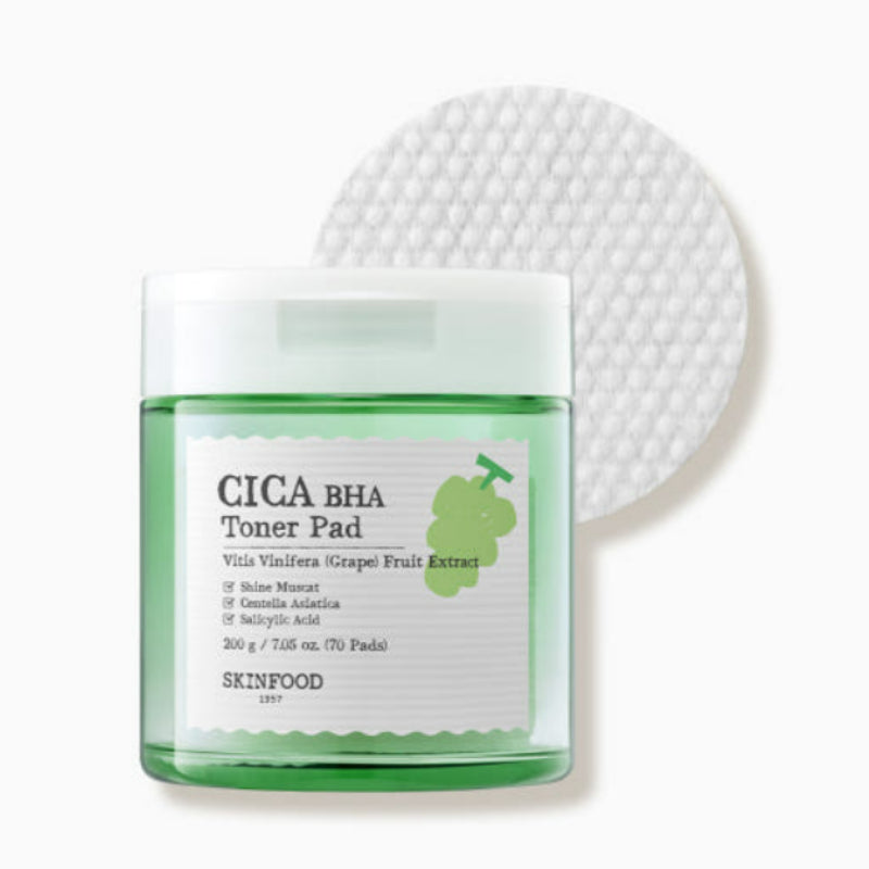 SKINFOOD - Shine Muscat Cica BHA Toner Pad
