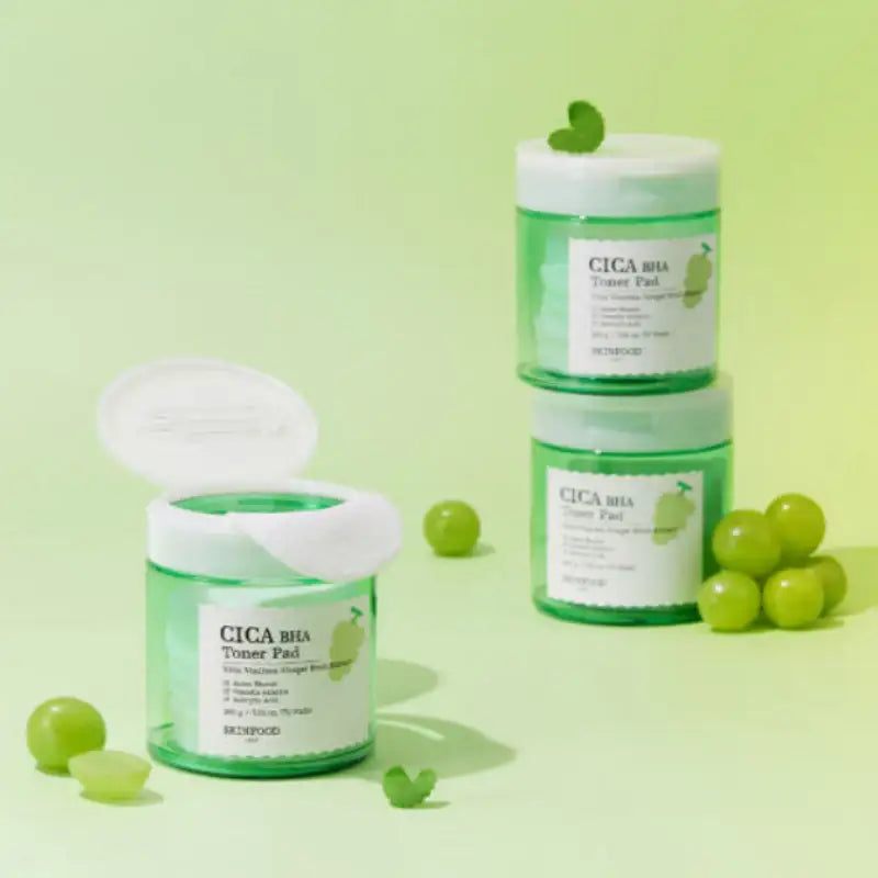 SKINFOOD - Shine Muscat Cica BHA Toner Pad - SKINFOOD - Face Pads - Harumio