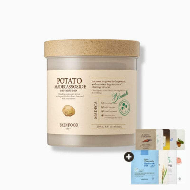 SKINFOOD - Potato Madecassoside Soothing Pad - SKINFOOD - Face Pads - Harumio