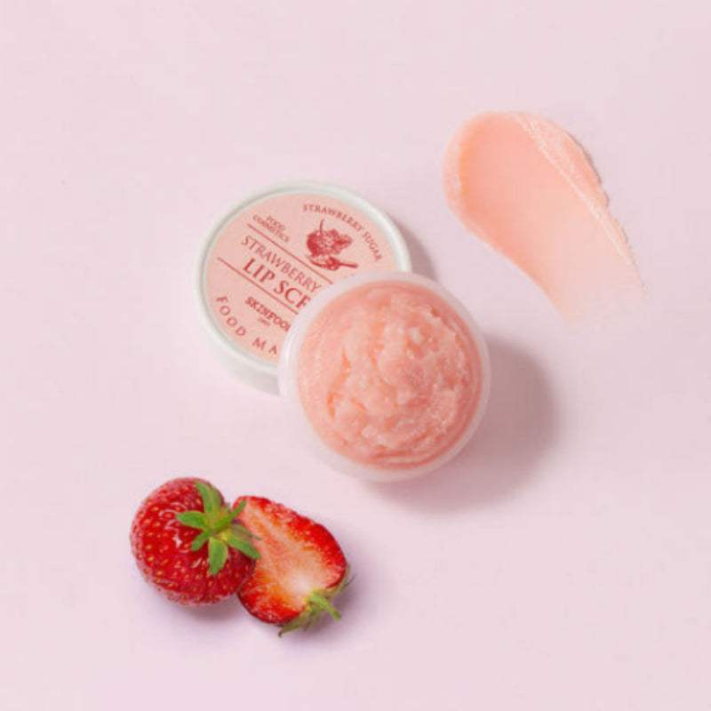 SKINFOOD - Strawberry Sugar Lip Scrub - SKINFOOD - Lip Balm - Harumio