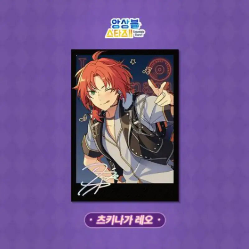 Ensemble Stars!! x MOFUN - Black Stage Polaroid - MOFUN - Polaroid - Harumio