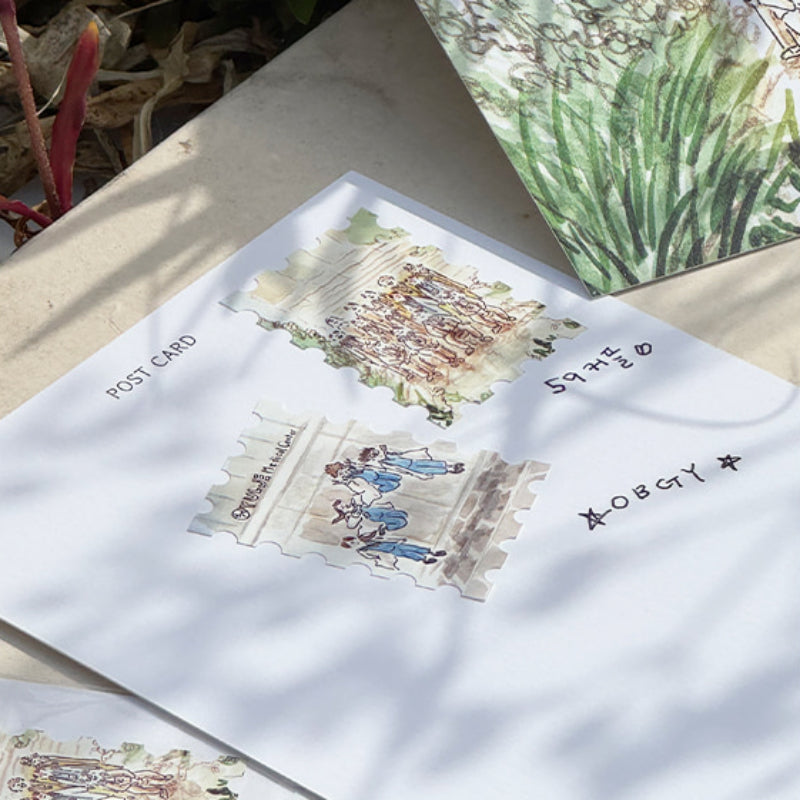 Resident Playbook x kimjourney - Stamp Sticker Set (Little Wisdom)