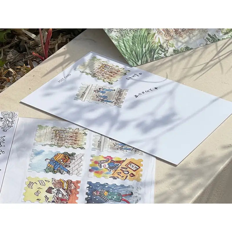 Resident Playbook x kimjourney - Stamp Sticker Set (Little Wisdom) - eggiscoming - Sticker - Harumio