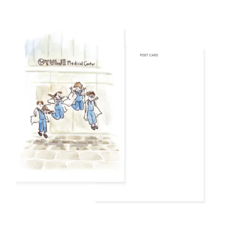 Resident Playbook x kimjourney - Postcard - eggiscoming - Postcard - Harumio
