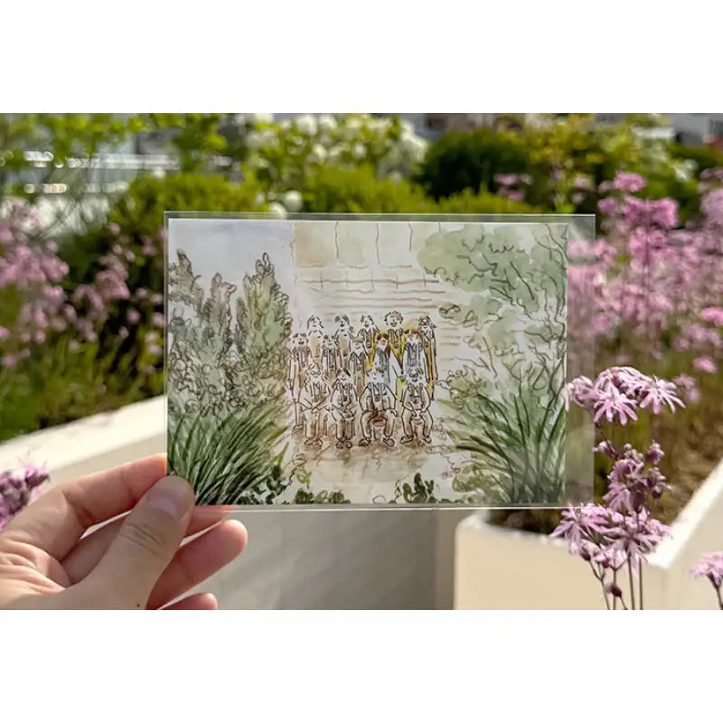 Resident Playbook x kimjourney - Postcard - eggiscoming - Postcard - Harumio